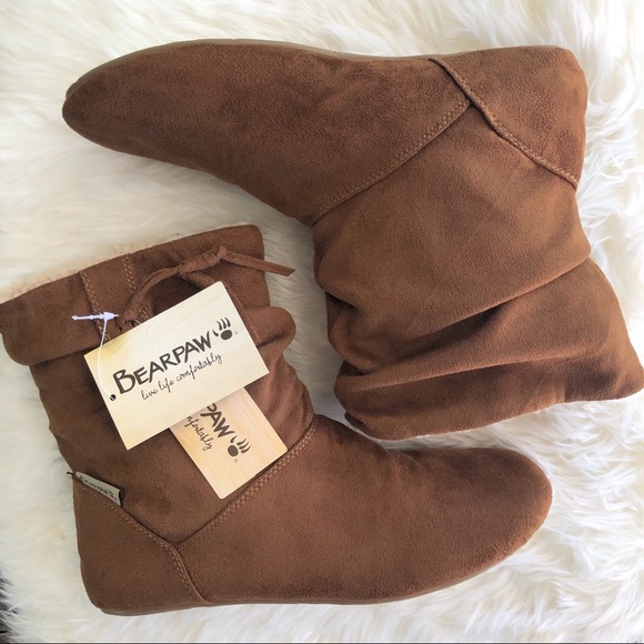 Bearpaw Amber Nova Suede Slouch Booties 